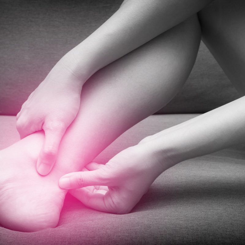 Achilles Tendonitis Vector Image